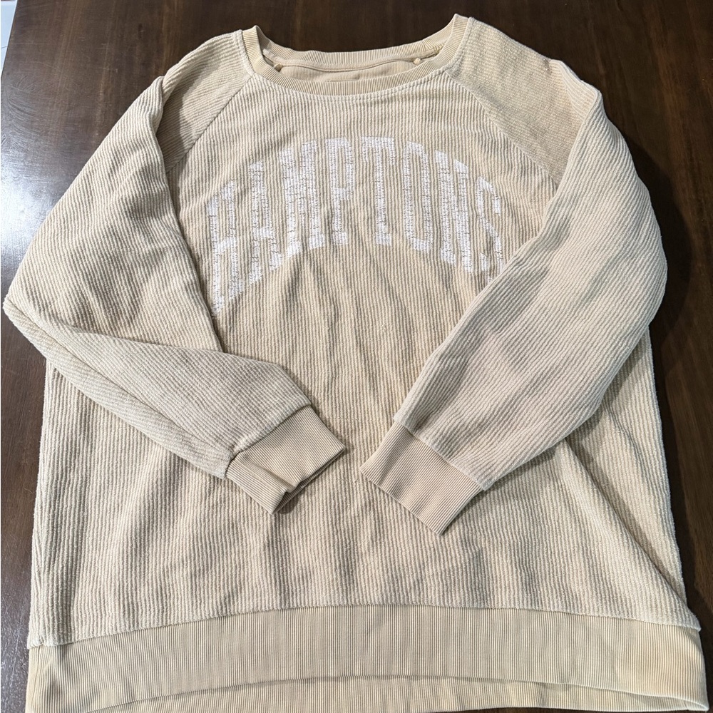 Thread & Supply Cream Crewneck Sweater